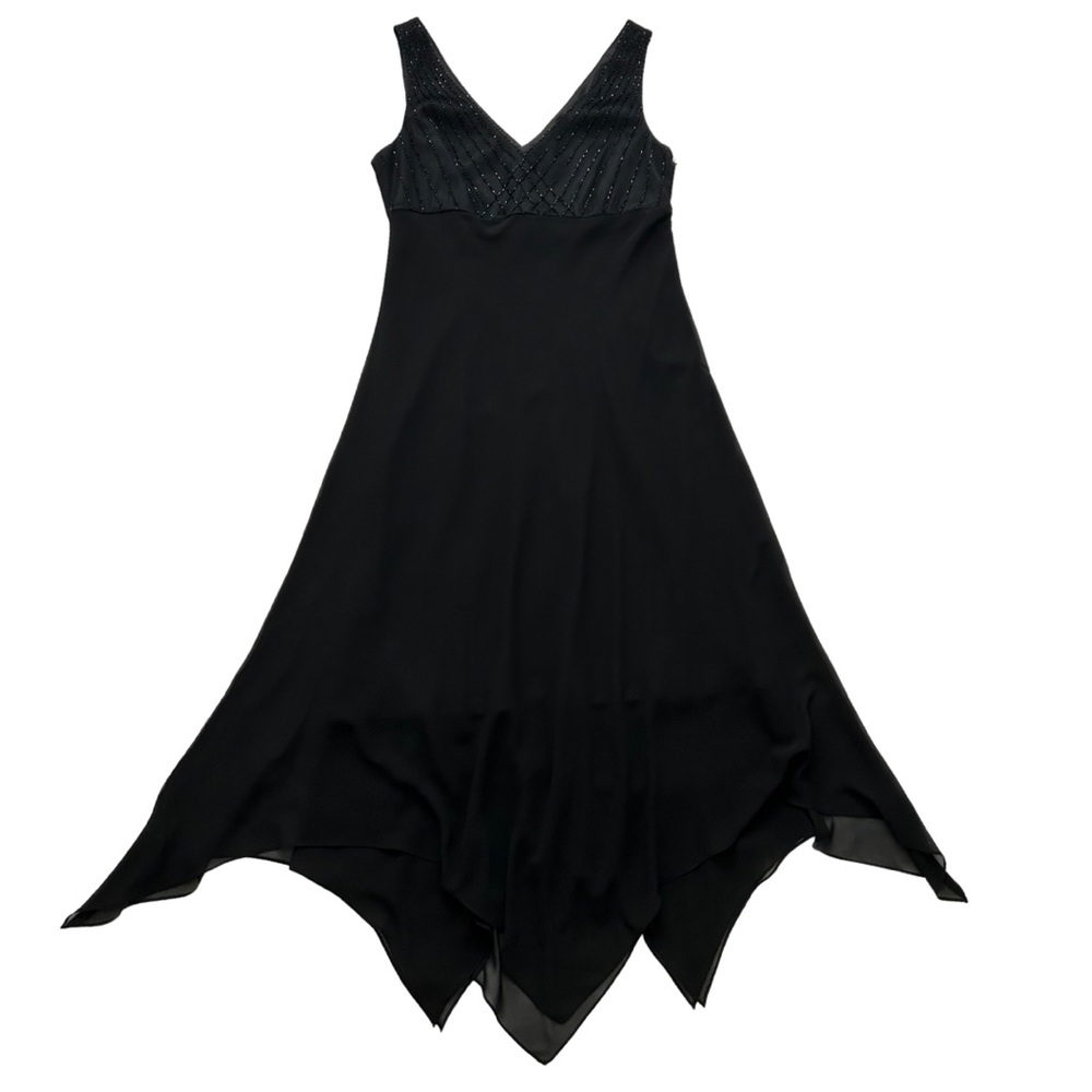 VTG Evan Picone empire waist beaded romantic whimsygoth evening gown- Size 12